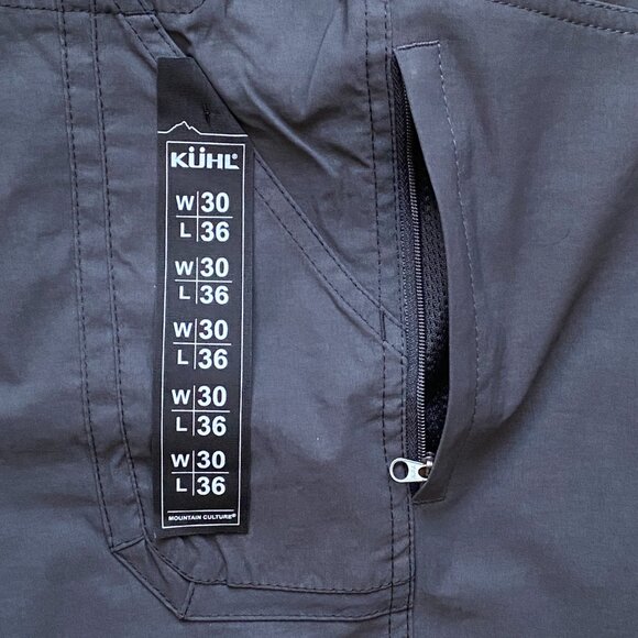 KUHL Renegade Pant 30x36 Klassik Fit Softshell Quick Dry Stretch Koal Gray NWT - Picture 5 of 12